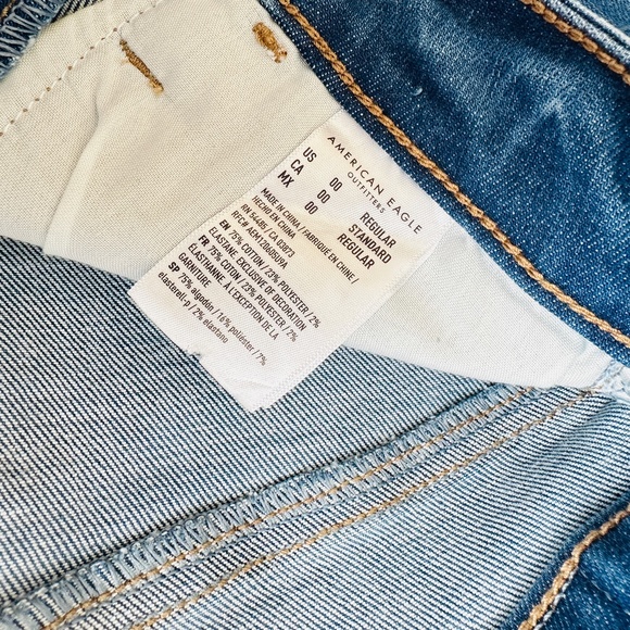 American Eagle Super Hi-Rise Jegging distressed sz 00 // 24 - Picture 6 of 8